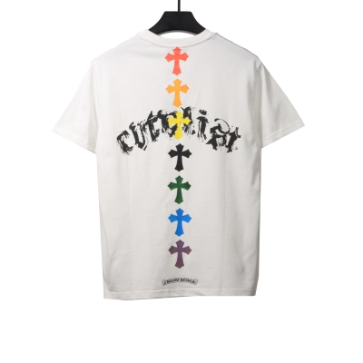 Chrome Hearts Chest Graffiti Signature T-Shirts White 02