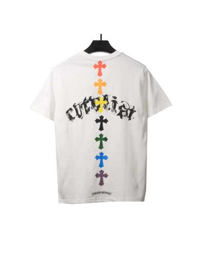 Chrome Hearts Chest Graffiti Signature T-Shirts White 02