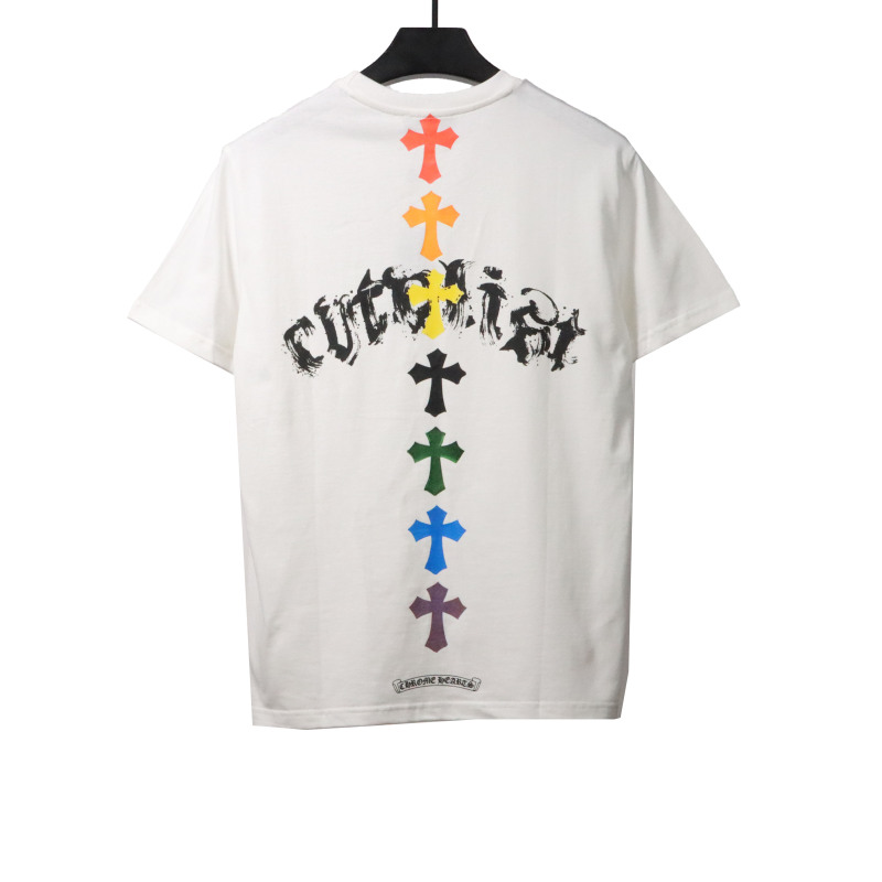  Chrome Hearts Chest Graffiti Signature T-Shirts White