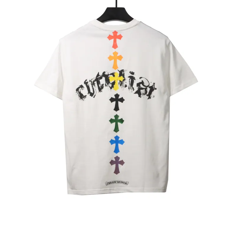  Chrome Hearts Chest Graffiti Signature T-Shirts White