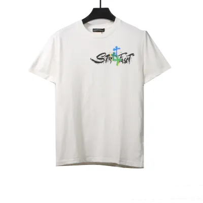  Chrome Hearts Chest Graffiti Signature T-Shirts White 01