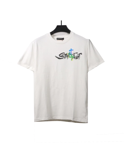 Chrome Hearts Chest Graffiti Signature T-Shirts White 01