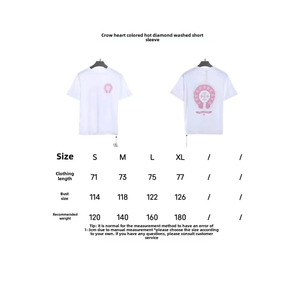  Chrome Hearts color hot diamond washed T-Shirts 1