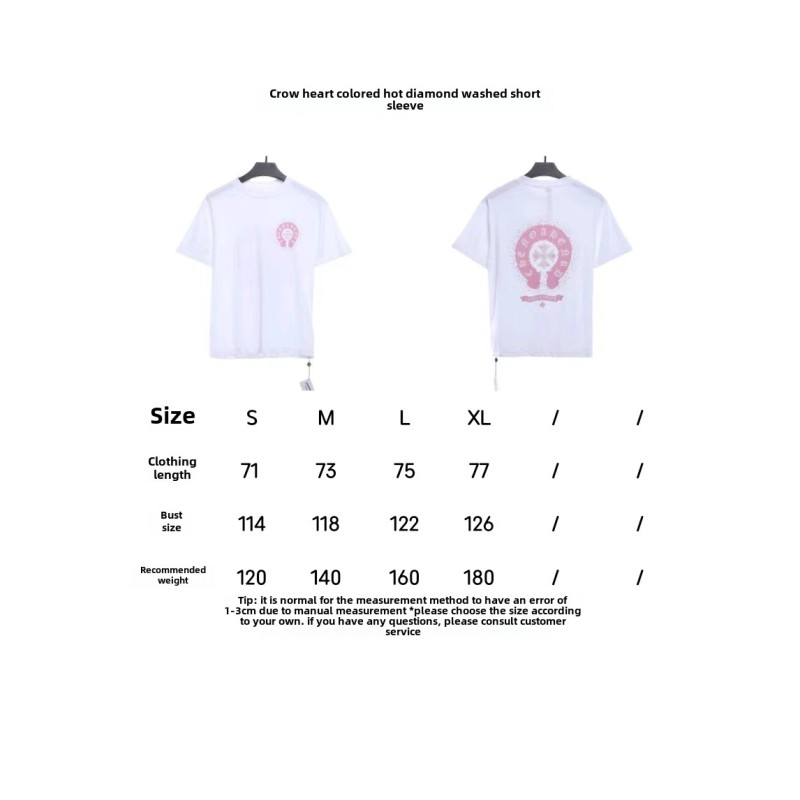 Chrome Hearts color hot diamond washed T-Shirts 1