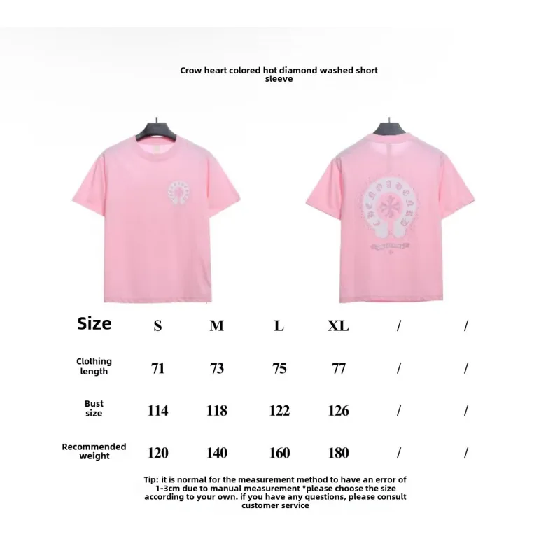  Chrome Hearts color hot diamond washed T-Shirts 2