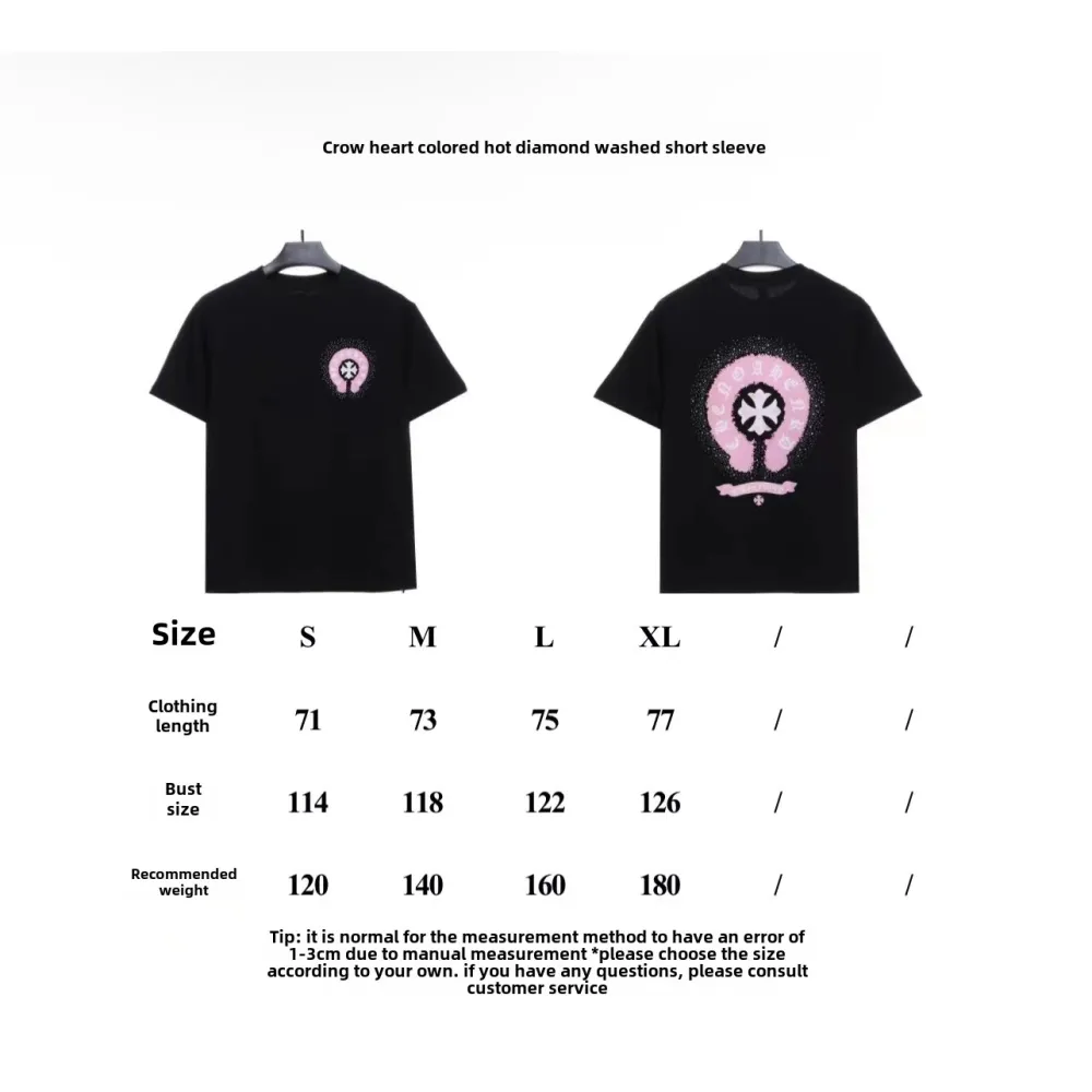  Chrome Hearts color hot diamond washed T-Shirts 3