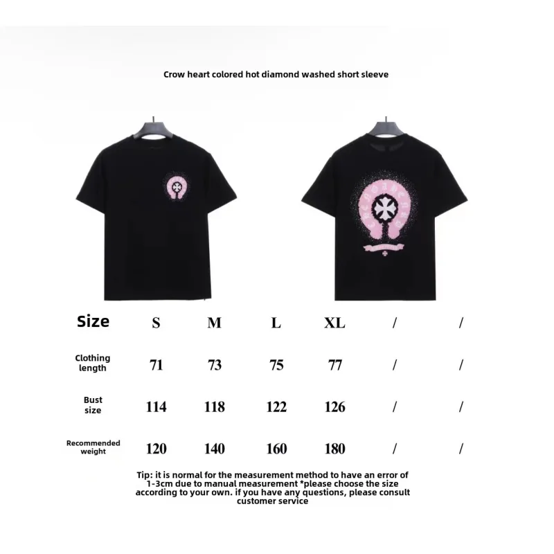  Chrome Hearts color hot diamond washed T-Shirts 3