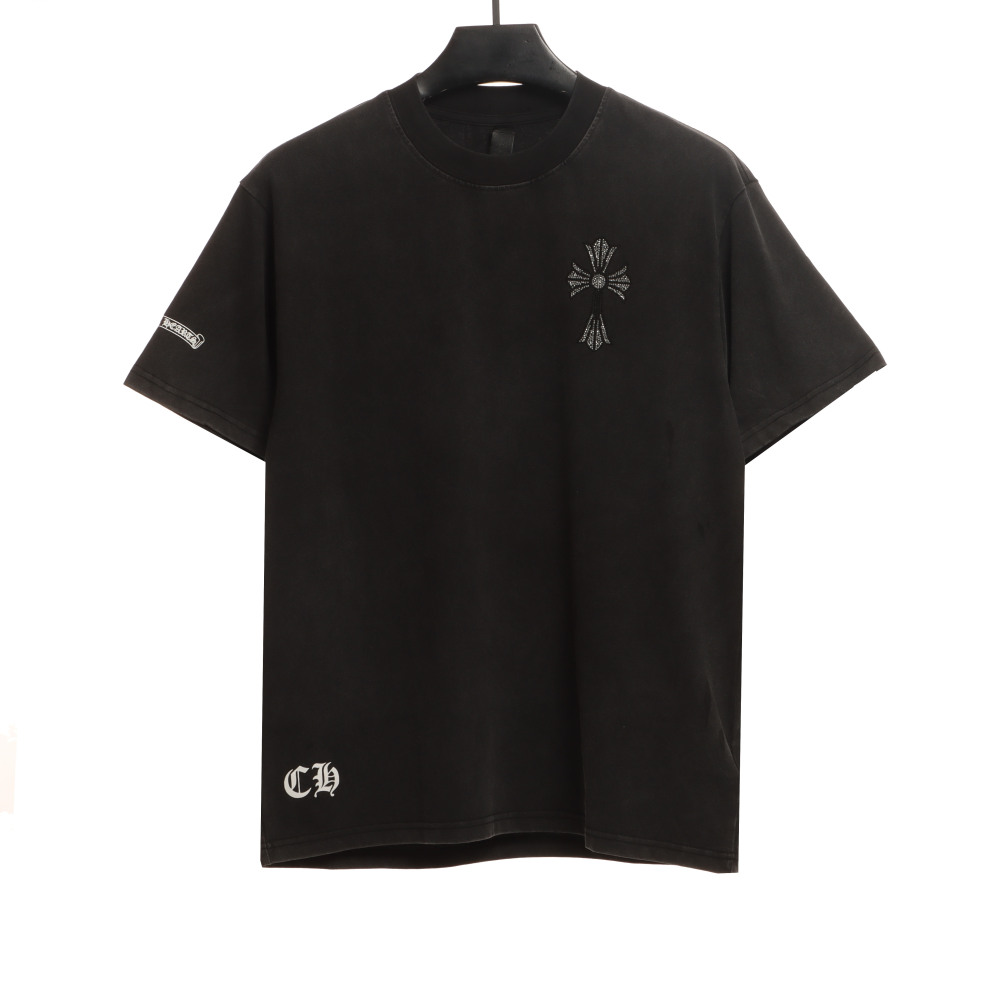 Chrome Hearts Colored Cross Hot Diamond T-Shirts