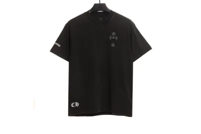 Chrome Hearts Colored Cross Hot Diamond T-Shirts 01