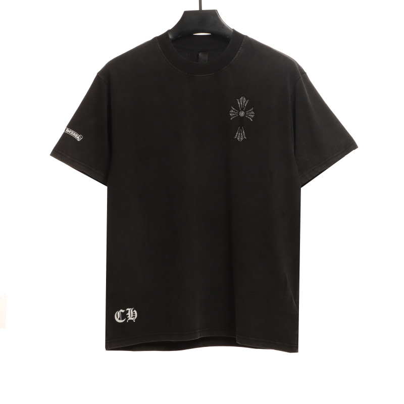 Chrome Hearts Colored Cross Hot Diamond T-Shirts