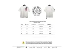 Chrome Hearts Colored Metal Cross Leather Sticker T-Shirts White