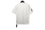 Chrome Hearts Colored Metal Cross Leather Sticker T-Shirts White