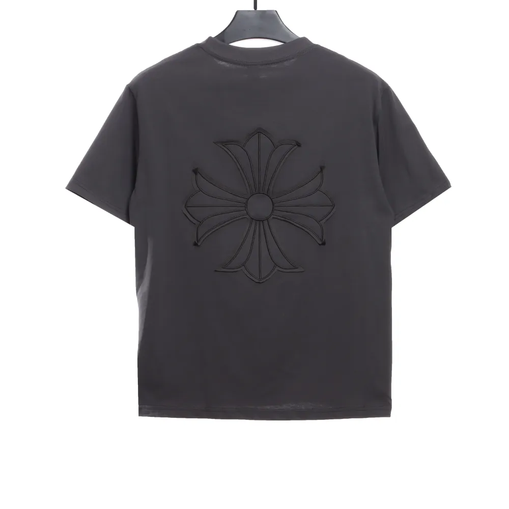 Chrome Hearts distressed cross logo T-Shirts