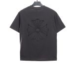 Chrome Hearts distressed cross logo T-Shirts