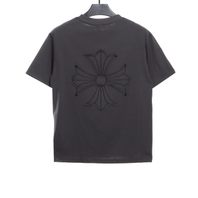 Chrome Hearts distressed cross logo T-Shirts 02