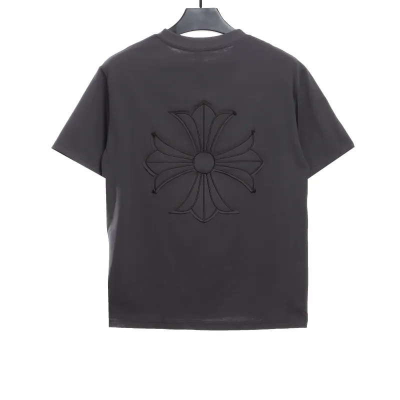 Chrome Hearts distressed cross logo T-Shirts