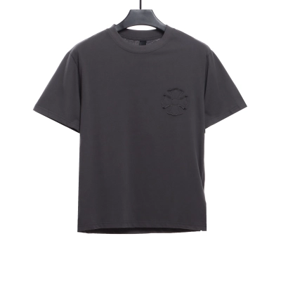 Chrome Hearts distressed cross logo T-Shirts 01