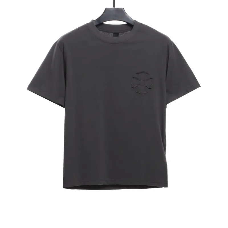 Chrome Hearts distressed cross logo T-Shirts