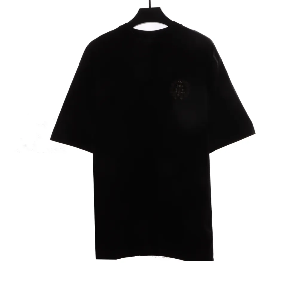 Chrome Hearts Distressed Washed Silver Decorated Horseshoe T-Shirts