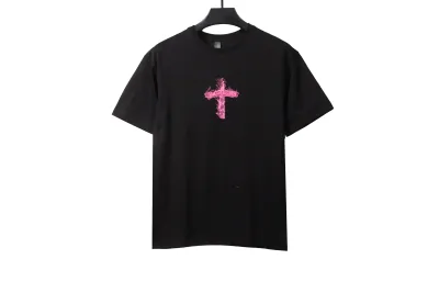 Chrome Hearts Flame Cross Print T-Shirts 01