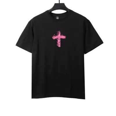  Chrome Hearts Flame Cross Print T-Shirts 01