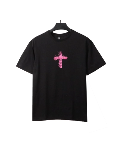 Chrome Hearts Flame Cross Print T-Shirts 01