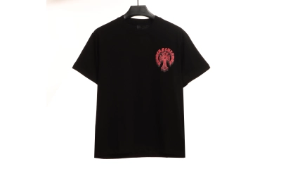 Chrome Hearts Fluid Cross Warm T-Shirts Black 01
