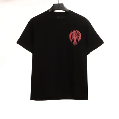  Chrome Hearts Fluid Cross Warm T-Shirts Black 01