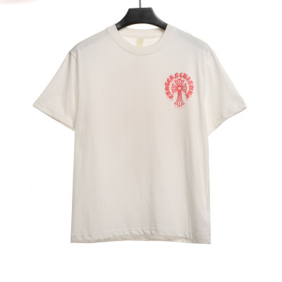  Chrome Hearts Fluid Cross Warm T-Shirts White 01