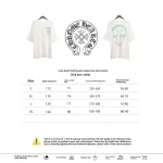  Chrome Hearts fluid Sanskrit large cross T-Shirts white