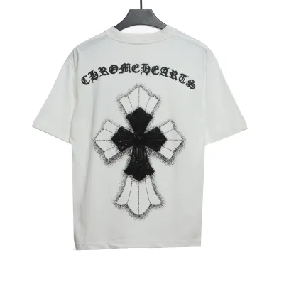 Chrome Hearts heavy cross Sanskrit T-Shirts white 02