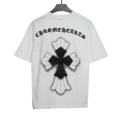 Chrome Hearts heavy cross Sanskrit T-Shirts white 02