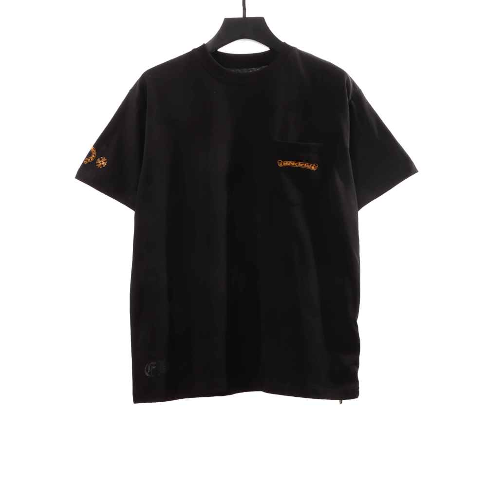 Chrome Hearts Large Logo Cross Print T-Shirts Black