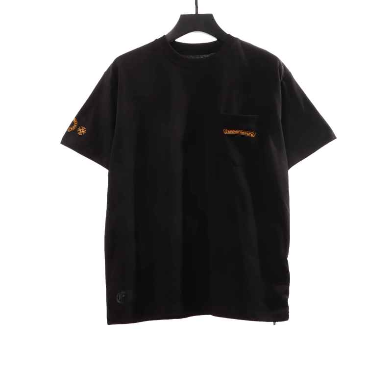 Chrome Hearts Large Logo Cross Print T-Shirts Black
