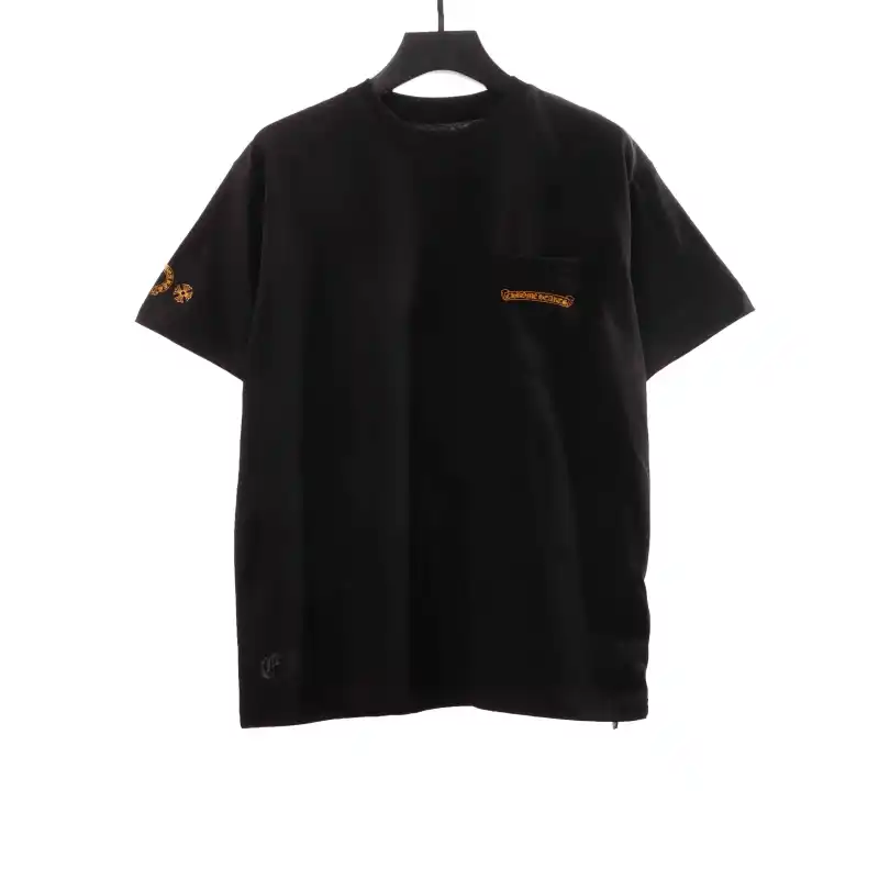 Chrome Hearts Large Logo Cross Print T-Shirts Black