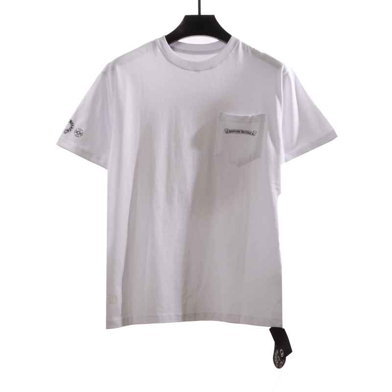 Chrome Hearts Large Logo Cross Print T-Shirts White