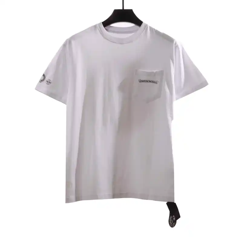 Chrome Hearts Large Logo Cross Print T-Shirts White