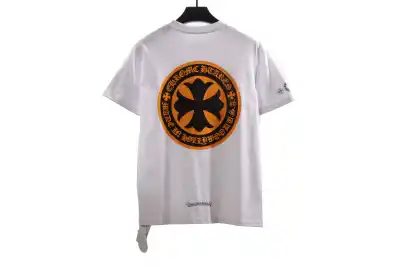 Chrome Hearts Large Logo Cross Print T-Shirts White 02