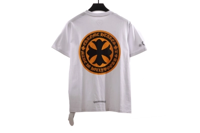 Chrome Hearts Large Logo Cross Print T-Shirts White 02