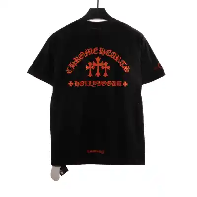  Chrome Hearts Limited Cross Sanskrit T-Shirts Black 02