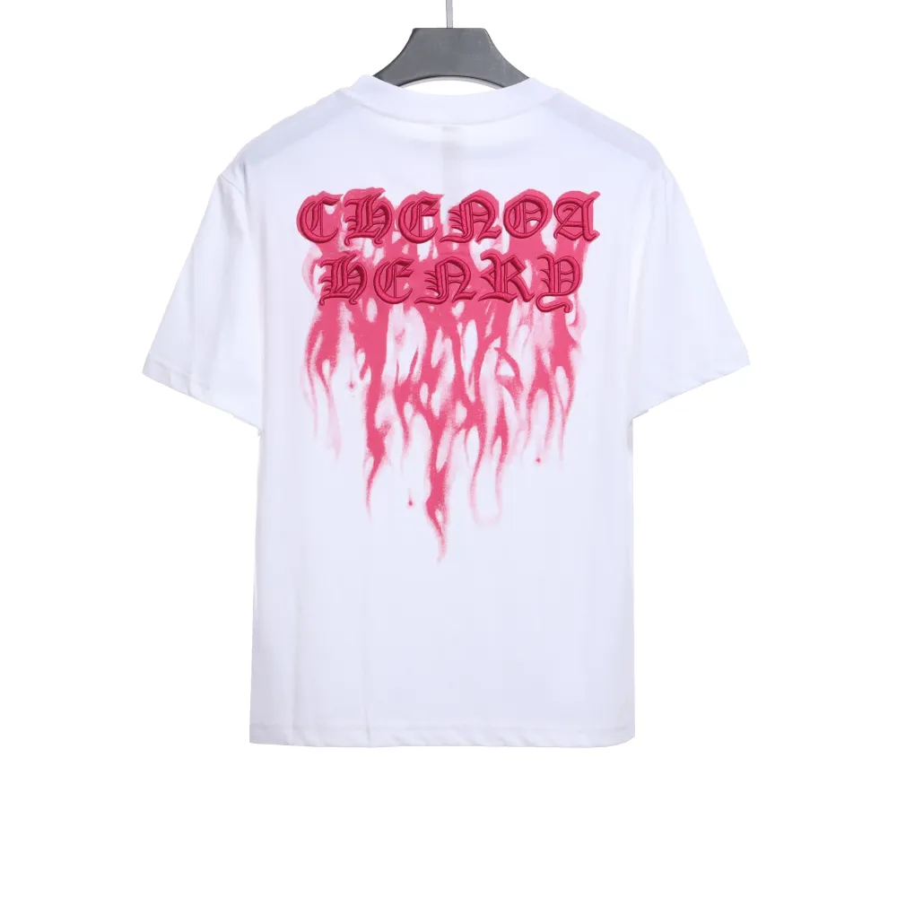  Chrome Hearts melted print Sanskrit embroidery T-Shirts 1