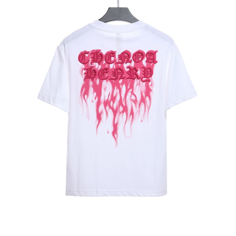  Chrome Hearts melted print Sanskrit embroidery T-Shirts 1