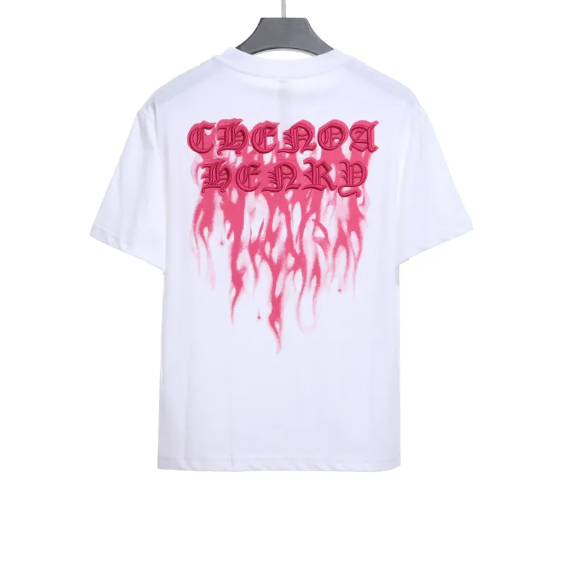  Chrome Hearts melted print Sanskrit embroidery T-Shirts 1
