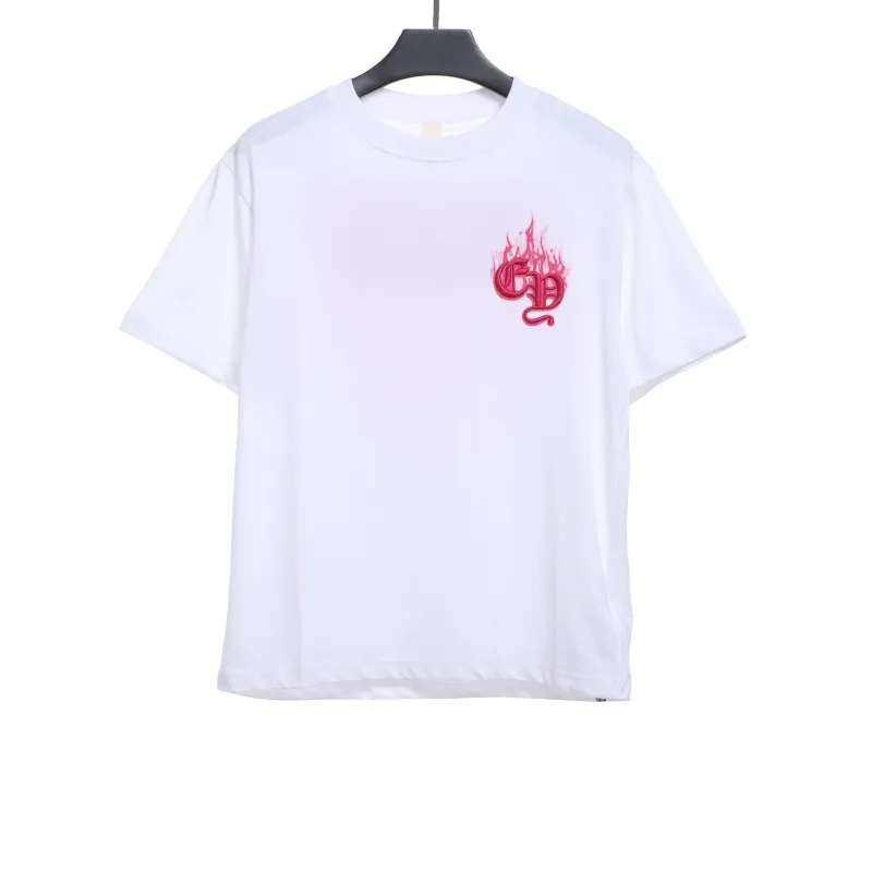  Chrome Hearts melted print Sanskrit embroidery T-Shirts 1