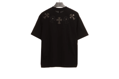 Chrome Hearts Neckline Cross Hot Diamond T-Shirts 1 02