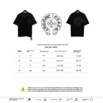 Chrome Hearts Neckline Sanskrit Horseshoe Print T-Shirts Black