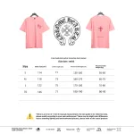  Chrome Hearts pink leather horseshoe T-Shirts pink