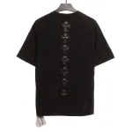  Chrome Hearts Riveted Leather Cross T-Shirts Black