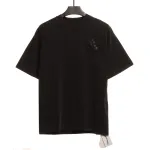  Chrome Hearts Riveted Leather Cross T-Shirts Black