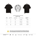  Chrome Hearts Riveted Leather Cross T-Shirts Black